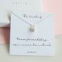 Knot Of True Friendship Silver Necklace Gift Box, thumbnail 2 of 6