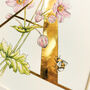 A Is For Anemone Gilded Flower Letter Print, thumbnail 3 of 6