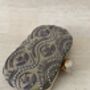 Gold Handcrafted Oval Clutch Bag, thumbnail 2 of 5