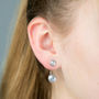 Swarovski Crystal And Silver Two Way Earrings, thumbnail 1 of 4