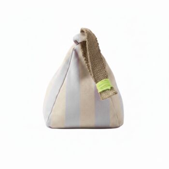 Hand Painted Linen Sustainable Doorstop In Stripe Print, 6 of 12