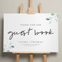 Botanical Wedding Guest Book Sign 'Laura', thumbnail 1 of 9