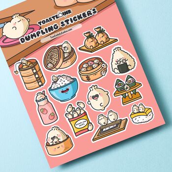 Dumpling Sticker Sheet | Cute Stickers, 2 of 5