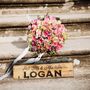 Reclaimed Oak Beam Wedding Sign, thumbnail 1 of 5
