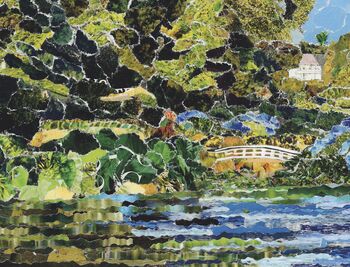 Trebah Garden Cornwall Upcycled Paper Collage Print, 4 of 6