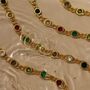 Parisa Colourful Gemstone Chain Necklace, thumbnail 9 of 11