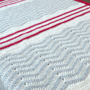 Zig Zag Crochet Blanket Kit, 2 of 8