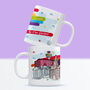 Rainbow Liverpool Mug, Liverpool Skyline, Pride, thumbnail 1 of 5