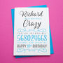 Happy Birthday In Seconds Personalised Decorative Card, thumbnail 5 of 7