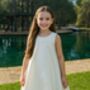 Vera ~ Ivory Flower Girl Or Communion Dress, thumbnail 4 of 9