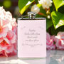 Ornate Pink Hip Flask – Personalised Christmas Gift, thumbnail 1 of 5