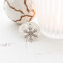 Silver Plated Snowflake Winter Necklace, thumbnail 10 of 12