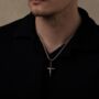 Silver Crucifix Cross Pendant Necklace, thumbnail 2 of 10