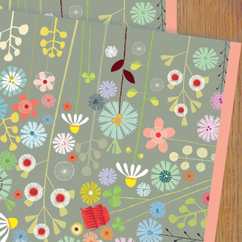 Big Floral Wrap Two Sheets, 2 of 5