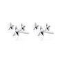 Star Cluster Stud Earrings, Silver Or Gold Plated, thumbnail 8 of 8