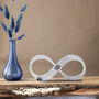 10th Anniversary Gift Aluminum Infinity Sculpture, thumbnail 10 of 12