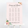 Jessica Blush Floral Wedding Table Plan, thumbnail 1 of 2