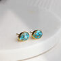 Sterling Silver And Turquoise Stud Earrings, thumbnail 5 of 11