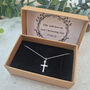 Children's Baptism Christening Or Holy Communion Sterling Silver Cross Necklace Gift, thumbnail 7 of 10