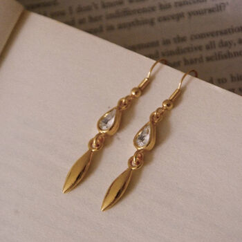 Vintage 1980s Classic Gold Plated Elgent Earrings, 2 of 2