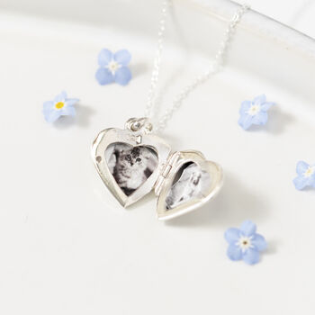Diamond Heart Locket Sterling Silver, 4 of 12