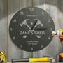 Personalised Tools Slate Clock, thumbnail 3 of 3