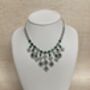 Emerald Green American Diamond Silver Set, thumbnail 1 of 10