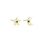 Gold Plated Colourful Star And Moon Stud Earrings, thumbnail 2 of 7