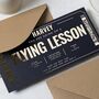 Flying Lesson Gift Voucher Gold Foil Personalised, thumbnail 3 of 9
