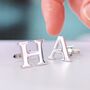 Personalised Alphabet Initial Cufflinks, thumbnail 5 of 10