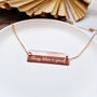 Personalised Name Bar Necklace With Hidden Message, thumbnail 7 of 11