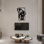 African Elephant Wooden Wall Art Modern Gift Idea, thumbnail 7 of 11