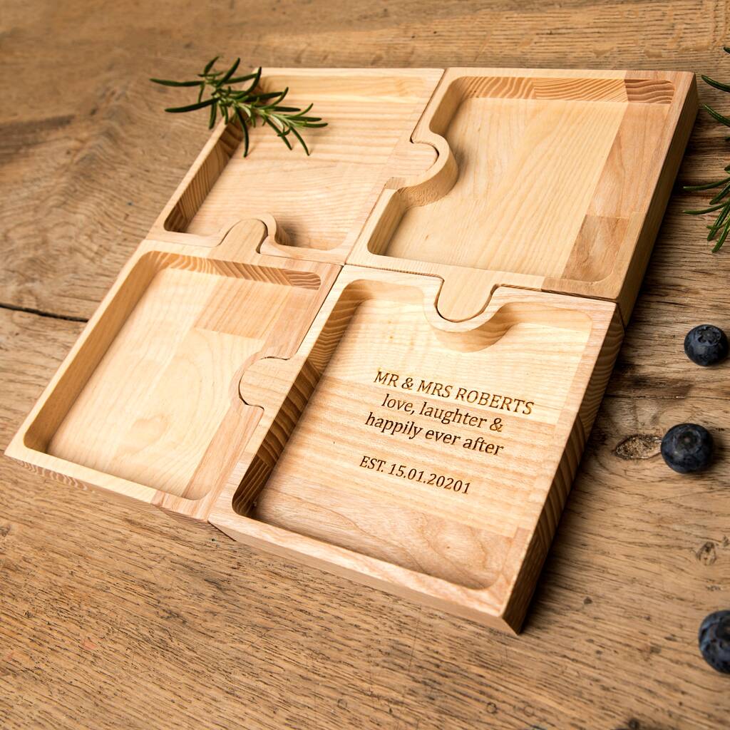 Personalised The Jigsaw Tray By Natural Gift Store
