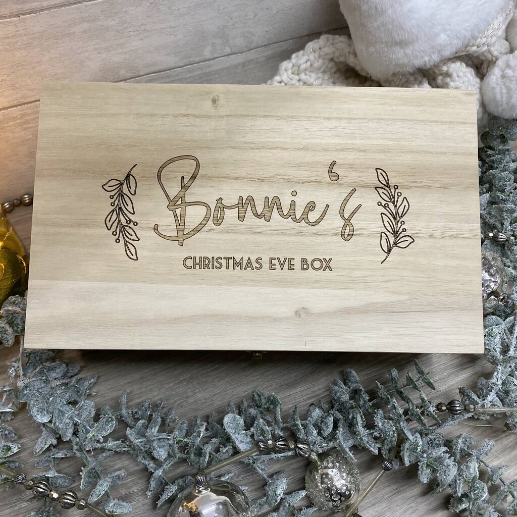 Personalised Engraved Christmas Eve Box Style Three, 1 of 10