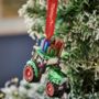 Christmas Tractor With Presents Bauble, thumbnail 2 of 4