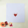 Valentine's Day Butterfly Love Hearts Valentines Card, thumbnail 4 of 9