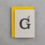 G Is For Goat, Alphabet Card, thumbnail 1 of 3