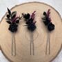 Black Gothic Hair Pins, thumbnail 1 of 5