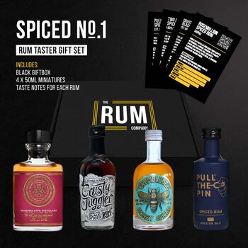 Spiced Rum Taster Set Gift Box One, 4 of 5