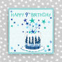 9th Birthday Card Cake Theme Boy/Girl, thumbnail 1 of 2