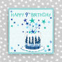 9th Birthday Card Cake Theme Boy/Girl, thumbnail 1 of 3