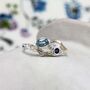 Sterling Silver Iolite And Blue Topaz Ring, thumbnail 1 of 7