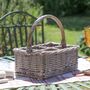 Personalised Wicker Cutlery Caddy Basket, thumbnail 3 of 7