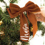 Personalised Velvet Christmas Tree Bow, thumbnail 4 of 6