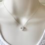 Little Silver Friendship Knot Necklace, thumbnail 3 of 5