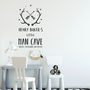 Personalised Little Man Cave Wall Sticker, thumbnail 2 of 3