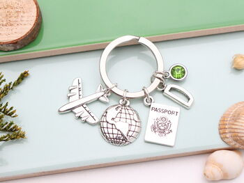 Personalised Travel Keyring Travel Bag Charm, 6 of 11