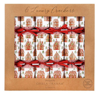 Festive Gingerbread Christmas Crackers X Six, 7 of 7