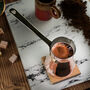 Handcrafted Solid Copper Coffee Pot, Heavy Duty Turkish Coffee Maker, thumbnail 8 of 12