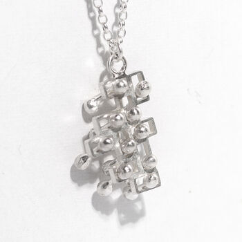 Mindfulness Fidget Silver Pendant Necklace, 5 of 9